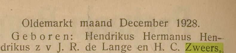 Klik voor foto in apart venster geboorteadvertentie_hendrikus_hermanus_hendrikus_de_lange.jpg