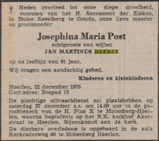 Klik voor foto in apart venster overlijdensadvertentie_josephina_maria_post.jpg